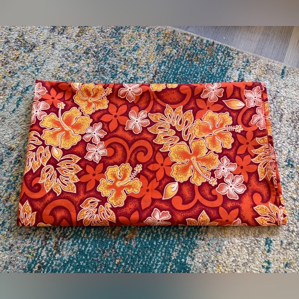 Vibrant Floral Hawaiian Print Fabric